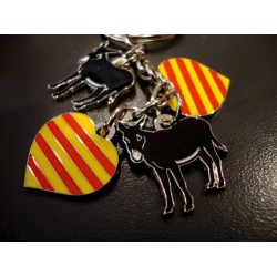 clauer charm's burros catalans i cors amb la senyera