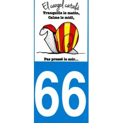 stickers  for the car with the catalan snail 