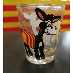  glass for licor with the donkey