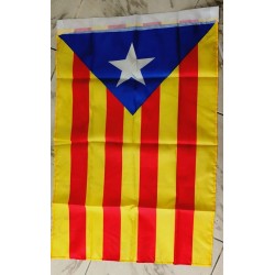 Drapeau indépendantiste catalan avec l'Estelada 60x90cm