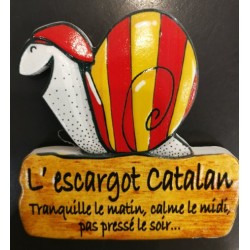 Magnet de l'escargot catalan en résine