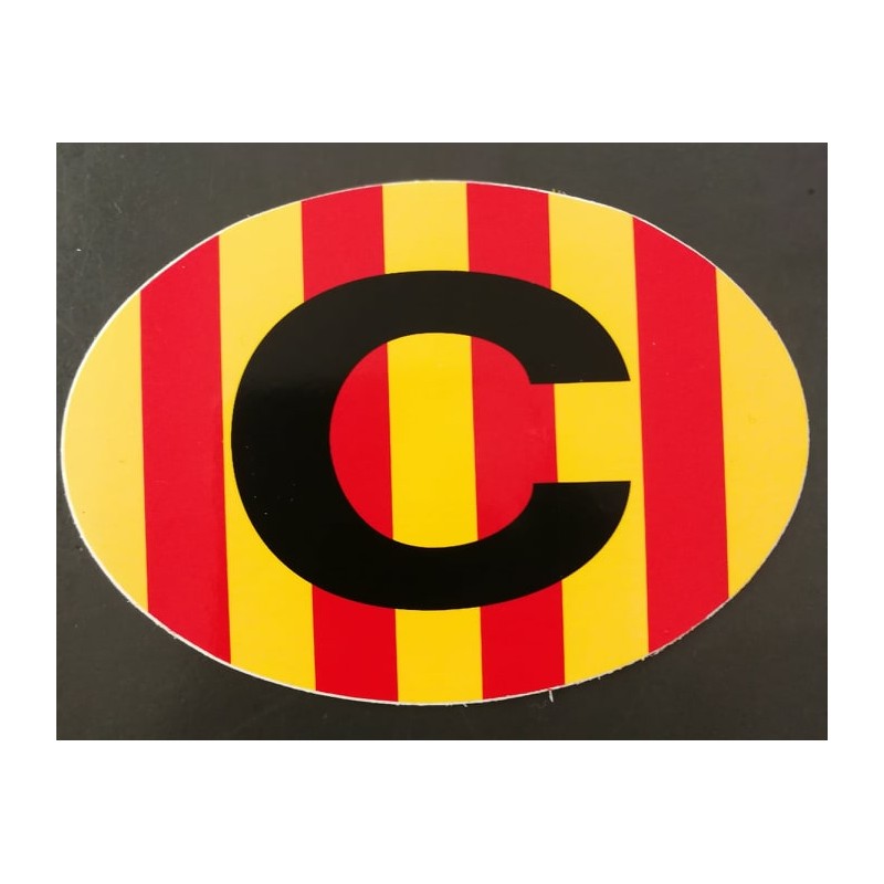Autocollant du C catalan