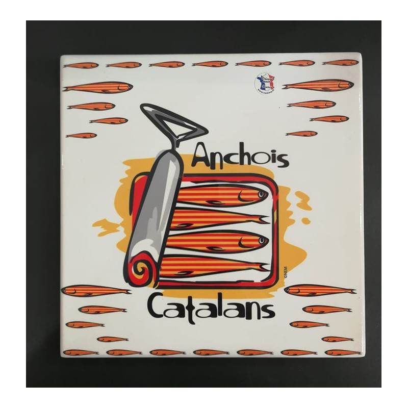 Dessous de plat carré anchois catalans