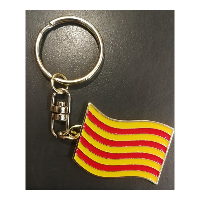 Porte-clés drapeau catalan