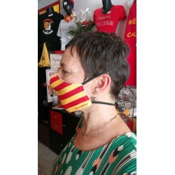 Masque Barrière drapeau catalan indépendantiste