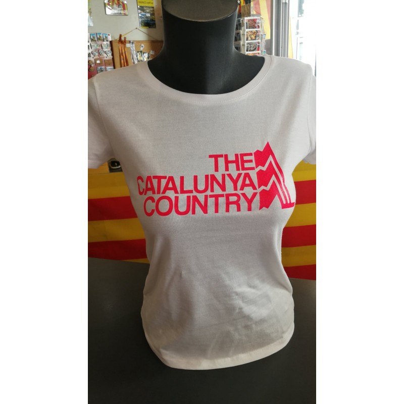 Tee-shirt woman white The Catalunya Country