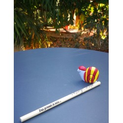 Pencil with catalan snail