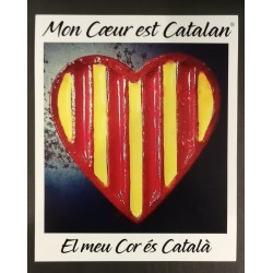 Autocollant Mon cœur est catalan des beautés catalanes