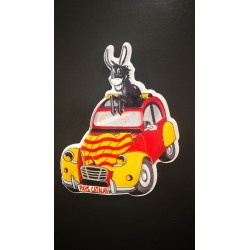 Magnet of the Catalan donkey in resin