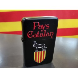 Briquet noir avec l'âne catalan Pays catalan
