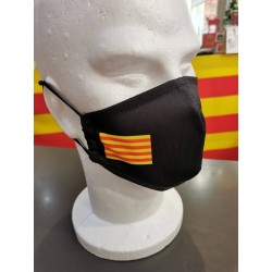 Mask with catalan flag