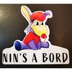 Sticker nin's à bord with...