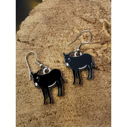Earrings with Catalan donkey