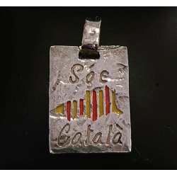 Pendant Soc català in silver