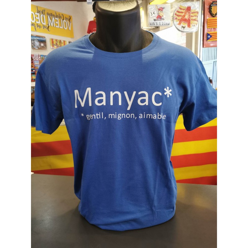 Tee-shirt MANYAC bleu royal