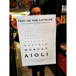 catalan eye test poster...