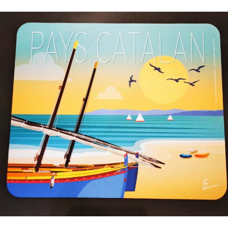 Catalan country  boats mouse pad
