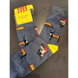 Chaussettes catalanes caganer espadrille âne