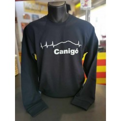 Sweat col rond Canigó navy pulsations