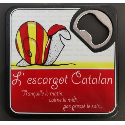 Dessous de verre décapsuleur Escargot catalan