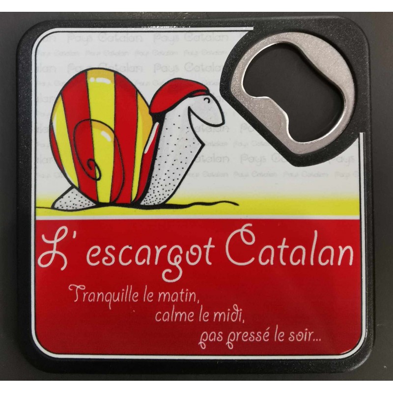Dessous de verre décapsuleur Escargot catalan