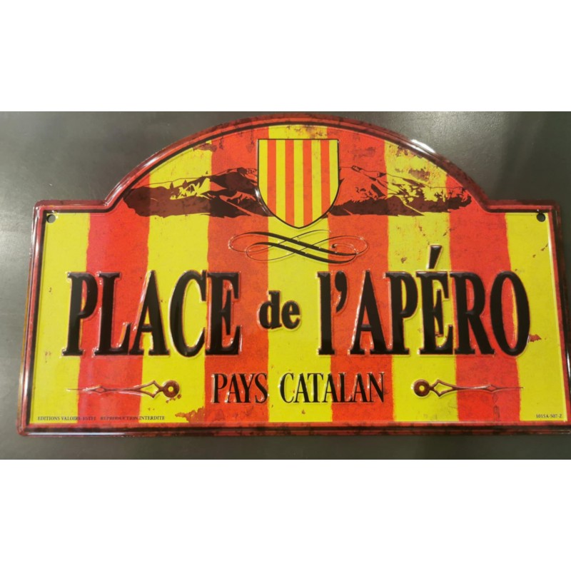 Placa de carrer plaça de l'aperitiu