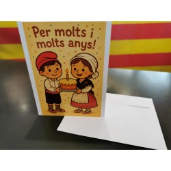 Carte d'anniversaire petits...