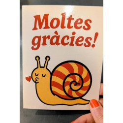 Targeta Moltes gràcies