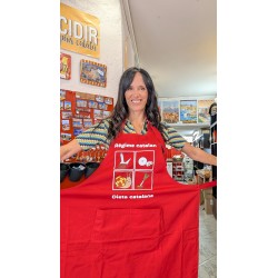 Tablier Régime catalan rouge
