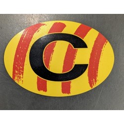 Autocollant du C catalan moyen