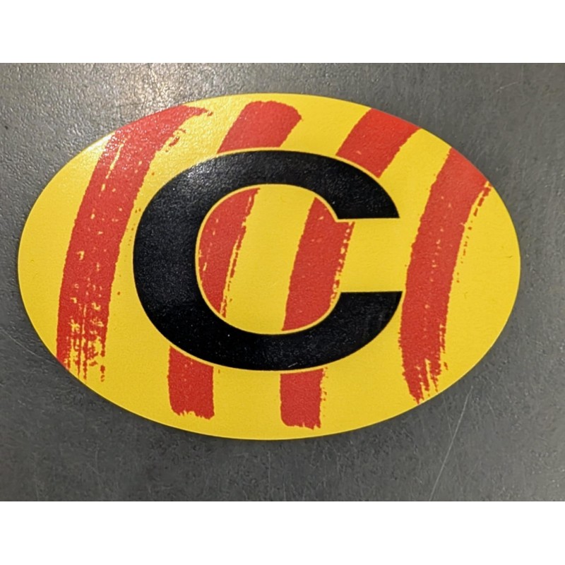 Autocollant du C catalan moyen