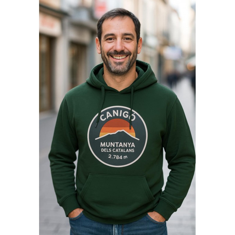 Sweat à capuche Canigó sunset muntanya dels catalans