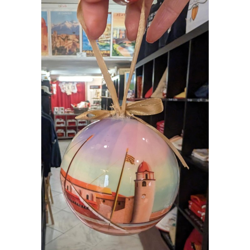 Boule de noël Collioure 8cm