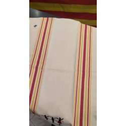 Torchon bayadère brodé Sardane