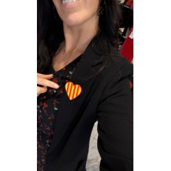 Catalan heart brooch