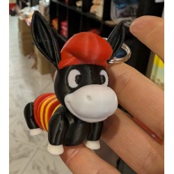 Porte-clés de l'âne catalan en PLA