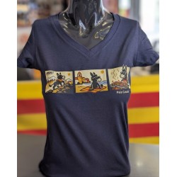 Tee-shirt femme âne catalan
