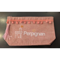 Zipped Pouch Perpignan pink