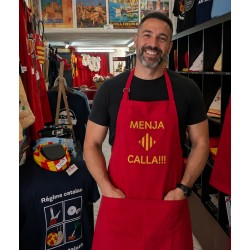 Tablier  MENJA I CALLA  drapeau rouge