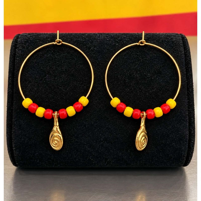 Boucles d'oreilles catalanes et escargot