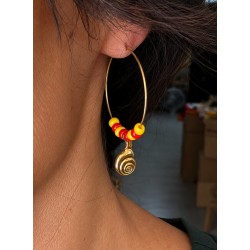 Boucles d'oreilles catalanes et escargot