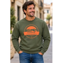 Sweat Canigó military green...