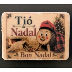 Magnet tio de nadal en marbre