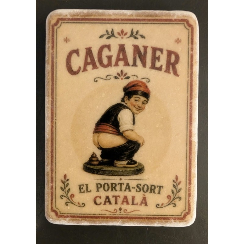 Magnet caganer en marbre
